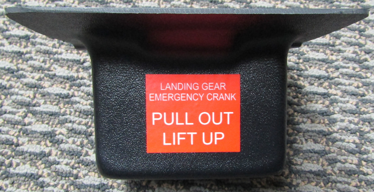 P58-530160-3-DECAL, Beechcraft, Cover-Crank (Emergency Landing Gear), 58-530160-3