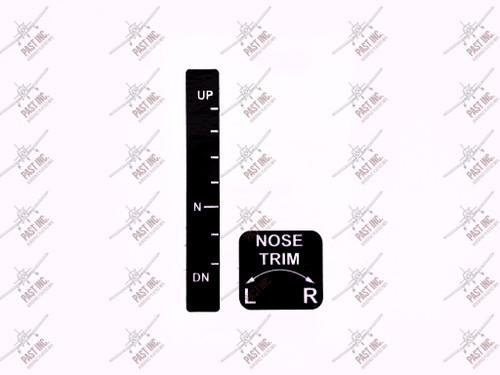 50090  - Long Up/Down & Nose Left Right Decal, Piper
