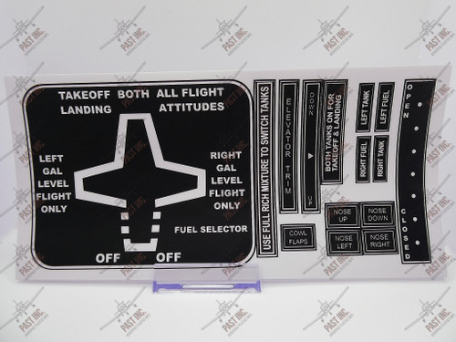 50101 - Center Console/Pedestal Decal Set, Cessna 172