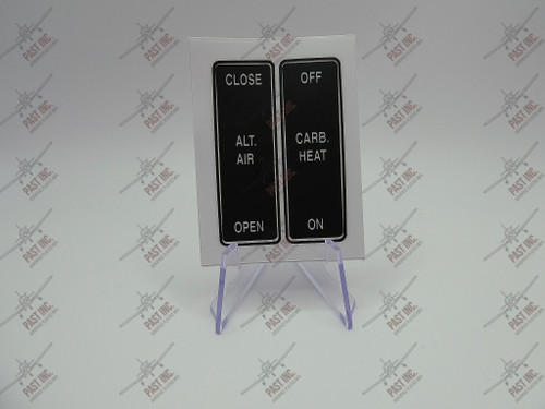 50105 - Alt Air & Carb Heat Decal, Piper