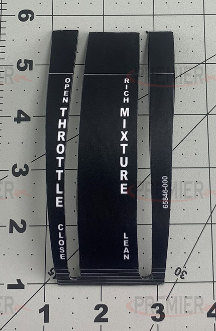 H65846-00, Piper PA-28 Plate & Decal Kit, 65846-00, 65846-000