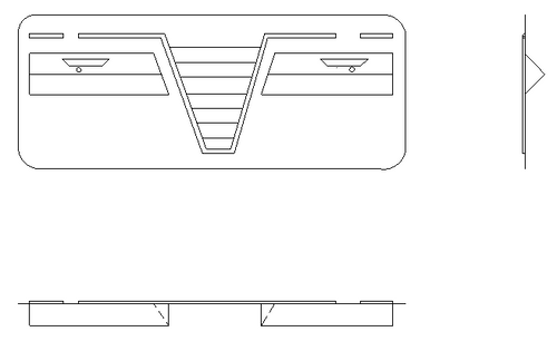 P0700622-1, Cessna 210, COVER PANEL, LIGHT OVERHEAD, 0700622-1