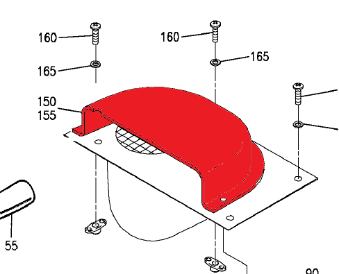 P114-550050-17, DIFFUSER LH, Diagram