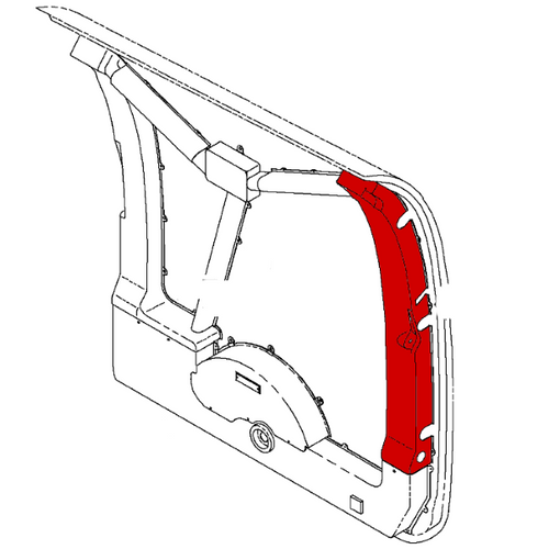 P129-530066-29, BEECHCRAFT 1900D, COVER-DOOR FWD SIDE, CARGO COVER-DOOR FWD SIDE, CARGO, 129-530066-29, 129-530066-9