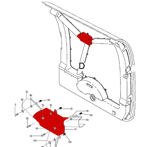 P129-530066-41, BEECHCRAFT 1900D, COVER Pully-Assy, 129-530066-41, 129-530066-23