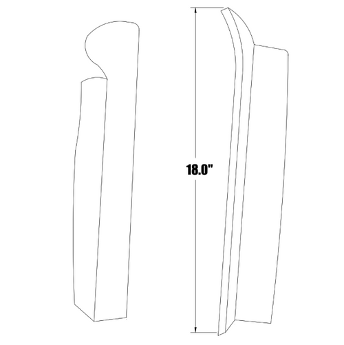 P23314-06, Piper PA-24, 30, 39, Cabin Door Window Moulding, 23314-06,23314-02, 23314-03, 23314-04, 23314-05, 23314-07