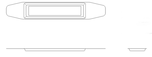 P6760524-5, Cessna 750, COVER ASSY-AILERON, TRIM DISPLAY, 6760524-5