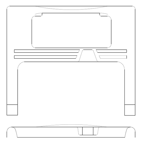 P77500-09, Piper PA-38-112 Panel - Trim, Lower Door, Right, 77500-009, 77500-09