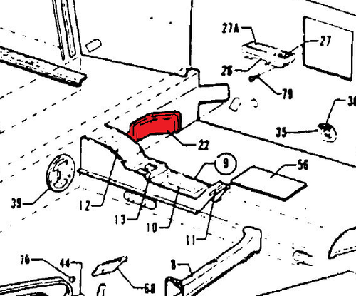 PA-34-200, PA-34-200T, COVER TRIM SPAR BOX AND FUEL LINES RIGHT, P78132-01, 78132-01, 87238-03