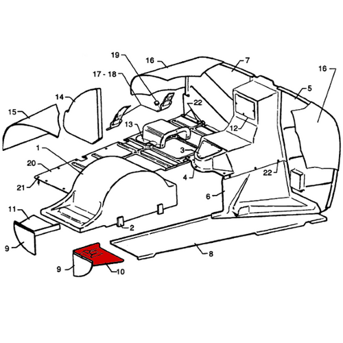 P96463-00, Piper PA-34, Left Deck - Electrical Equipment,  96463-00, 96463-000