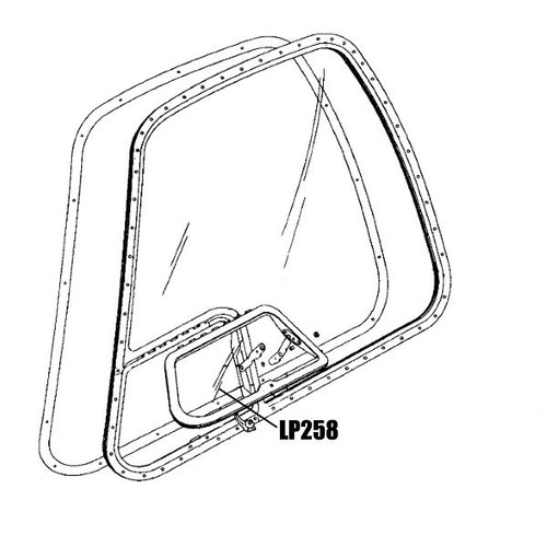 LP258.250 Beechcraft 33 / 35 / 50 Vent Window - STC. 96-420011-7, 96-420011-632