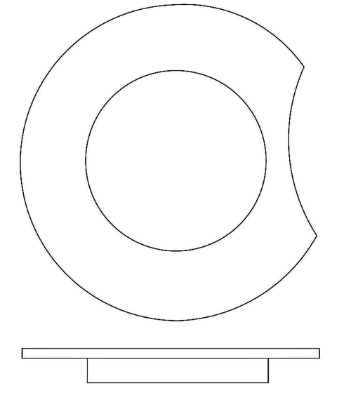 P0415023-3, Cessna 172M, N, P, Escutcheon, 0415023-3, 0415023-3-532