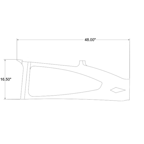 P0700702-16-434, Cessna 182, Skylane, LH Side Window, 0700702-16-434, 0700702-16