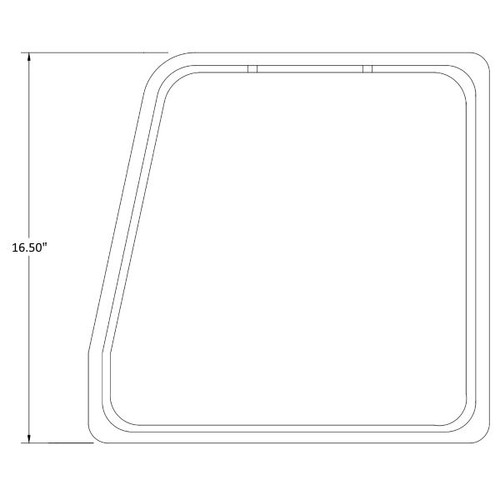 P0714023-1, Cessna 182P, 182Q, R182, TR182, LH Seat Back Trim, 0714023-1, 0714023-1-532, 0714023-3, 0714023-3-532