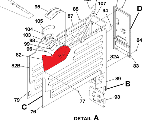 P6519858-12, CESSNA CITATION 550, 560, LH UPPER PED CLOSEOUT PANEL, 6519858-12