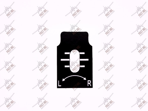 50124 - Left/Right Rudder Trim Decal, Piper