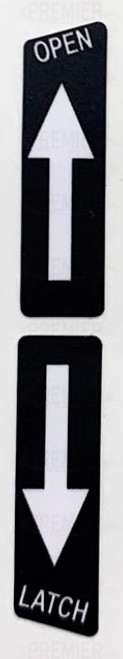 DECAL ONLY - Piper PA-28, PA-32, PA-34 Door Latch Pan. H79542-05, 79542-05, 79542-005 DECAL ONLY - Piper PA-28, PA-32, PA-34 Door Latch Pan. H79542-05, 79542-05, 79542-005