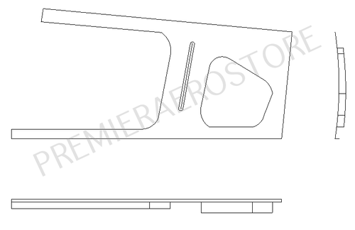 P39759-37,  Piper, Cover Assembly, Window Trim, Rear Right, 39759-37