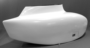 GF79890-01, Fiberglass Main Wheel Fender, Right, Piper PA-28, PA-32, Late Models, Shell Only