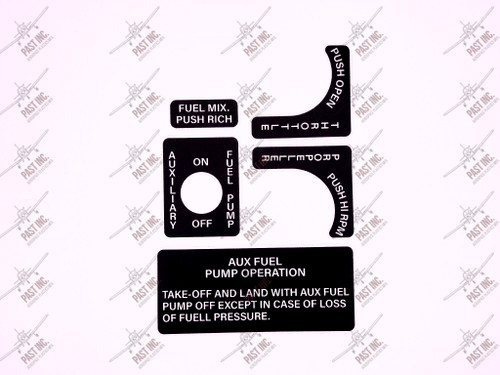 P35-944057-1-Decal, Aux Fuel Pump Decal Set, Beechcraft
