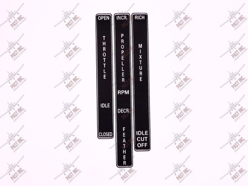 P32541-00-Decal, Throttle/Mixture/Propeller Decal, Piper