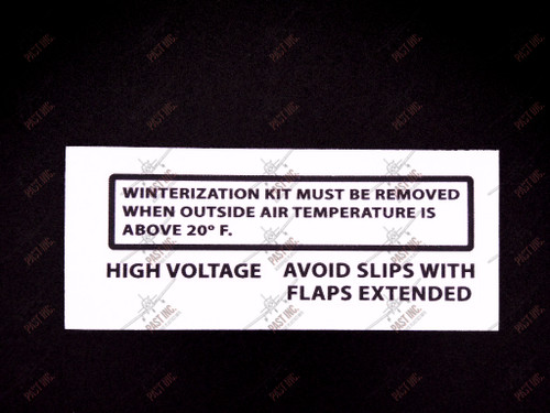 60056, Decal Set - Winterization Kit, High Voltage & Avoid Slips