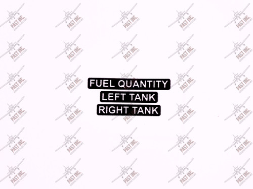 14678-00-Decal, Left/Right Tank & Fuel Quantity Decal Set