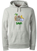 Kids Personalized Hoodies Gray