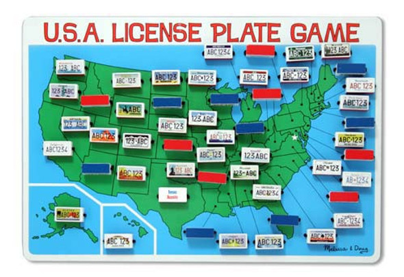 License Plate Travel Game