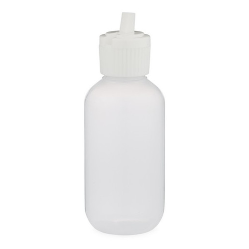 2 oz Natural (Semi-Translucent) HDPE Plastic with Poly Flip Spout