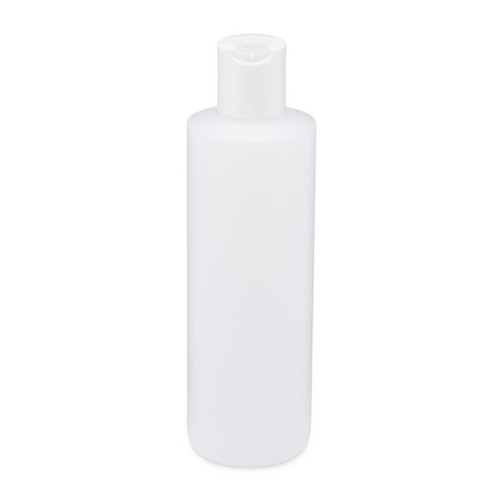 8 oz Natural (Semi-Translucent) Plastic Bottle with Disc Cap