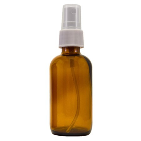 2 oz Amber Glass Bottle with Spray Atomizer