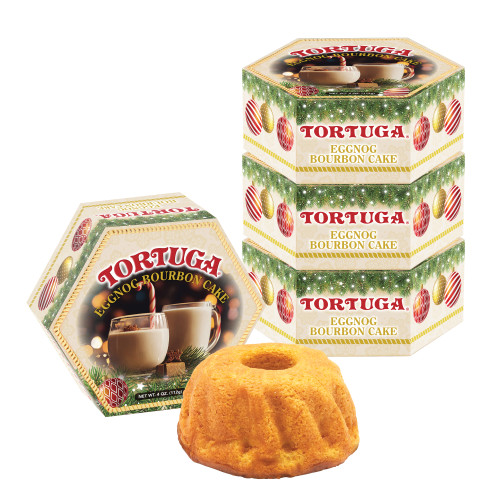Tortuga Eggnog Bourbon Cake 4 pack (4oz) Tortuga Eggnog Bourbon Cake 4 pack (4oz)