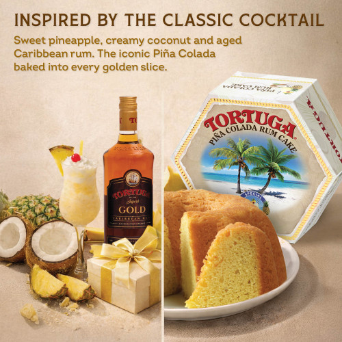 Tortuga Pina Colada Rum Cake 16oz