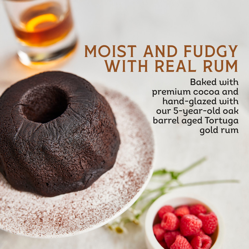 16oz Chocolate Rum Cake Tortuga Chocolate Rum Cake