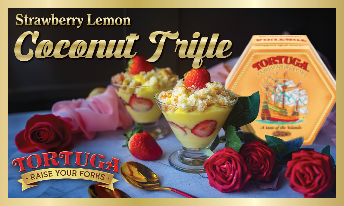 Strawberry Lemon Coconut Trifle