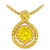 1.29 TCWT | Fashion Pendant, Round Shape Center | Set in 14Kt Yellow Gold 1.29 TCWT | Fashion Pendant, Round Shape Center | Set in 14Kt Yellow Gold