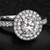 Queen anne halo ring with yellow or colorless diamond, 1.50 tcwt Queen anne halo ring with yellow or colorless diamond, 1.50 tcwt