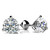 Classic martini studs, 14, 18kt gold or platinum, 2.00 TCWT, certified