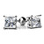 Classic 4-Prong Princess Stud Earrings in 14K or 18K Gold or Platinum Classic 4-Prong Princess Stud Earrings in 14K or 18K Gold or Platinum