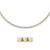 3-Prong Tennis Necklace 14Kt Yellow Gold