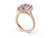 6.25 tcwt Fancy Vivid Pink Oval Halo Ring, 14Kt R/G