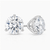 Martini Studs 14Kt White Gold, Certified & Made in the U.S.A.