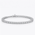 11.00 TCWT Platinum Classic Tennis Bracelet , D/E/F Color, VS+ Clarity - 7" Length