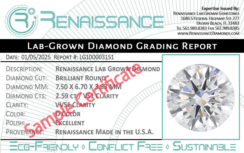 Ct Cushion E Color Lab Grown Diamond VS1 Clarity SKU