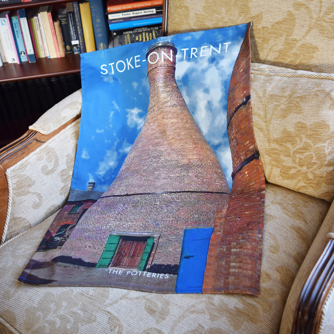 Stoke-on-Trent 'The Potteries' tea towel