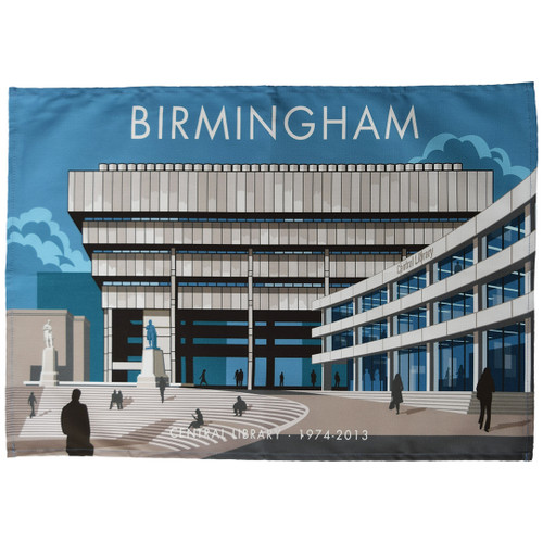 Birmingham Library tea towel