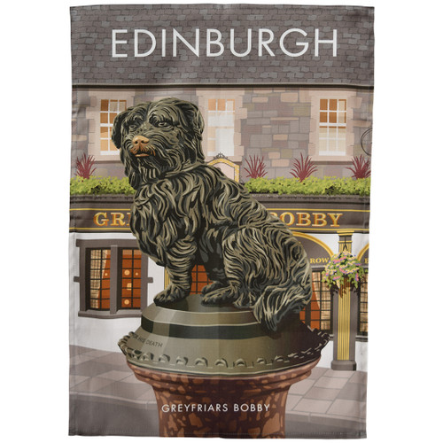 Edinburgh - Greyfriars Bobby tea towel