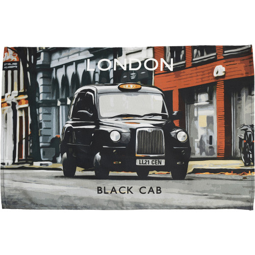 London - Black Cab tea towel