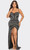 GIA || ( Black ) Split Front Evening Dress